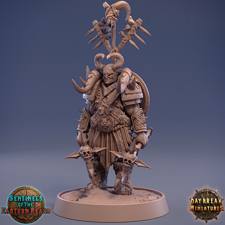 Tobin Krush - Sentinels of the Eastern Peaks - Unpainted Miniature