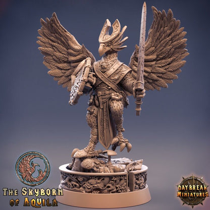 Jaspis Strangeswoop - Birdfolk Fighter - Unpainted Miniature