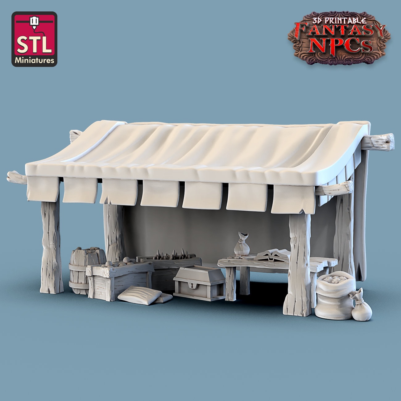 Merchant Tent - Unpainted Miniature