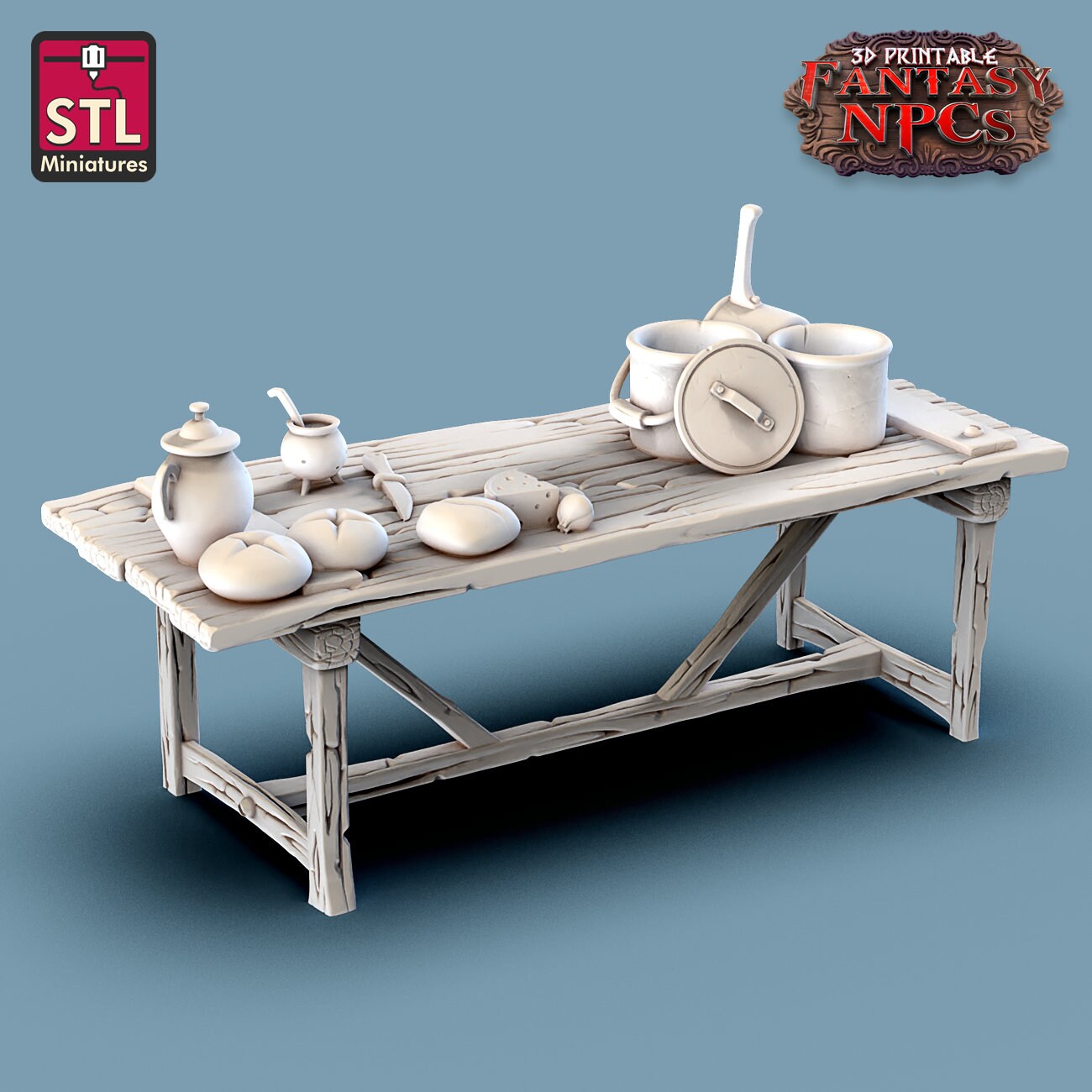 Cook's Table - Unpainted Miniature