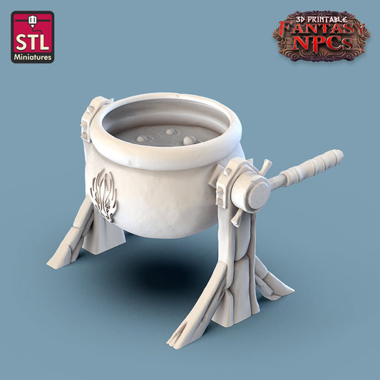 Soup Cauldron - Unpainted Miniature