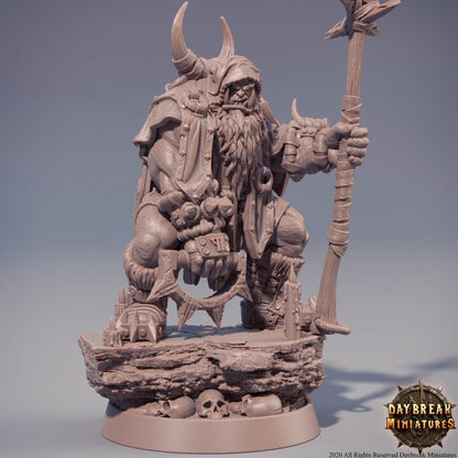 Diogenes Zauberkampff - Orc Warlock - Unpainted Miniature