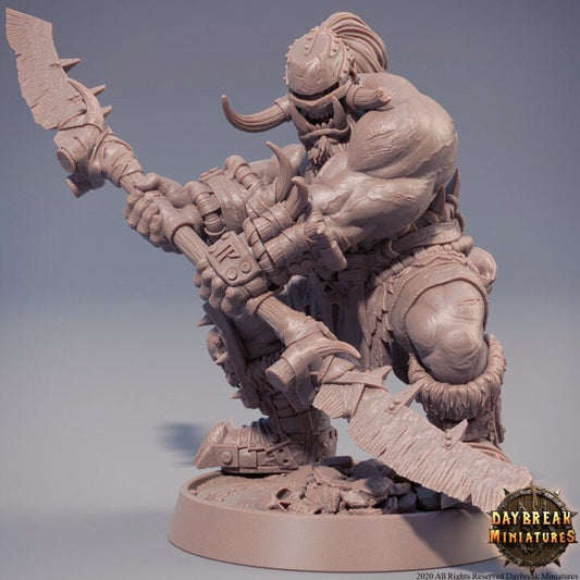 Machinus Zwergbrecher - Orc Barbarian - Unpainted Miniature