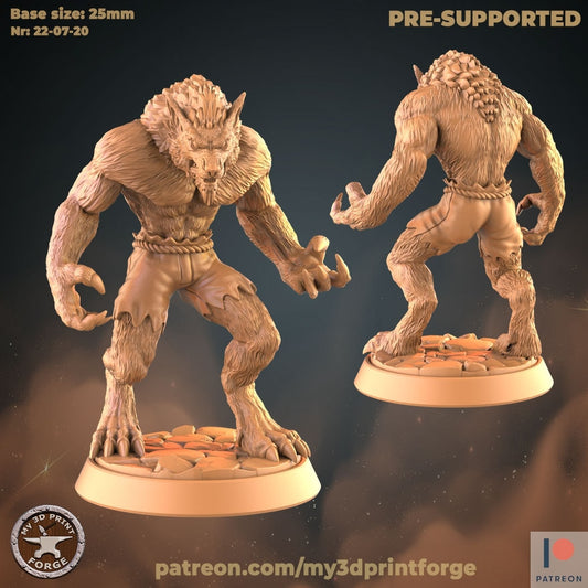 Male Werewolf - Unpainted Miniature