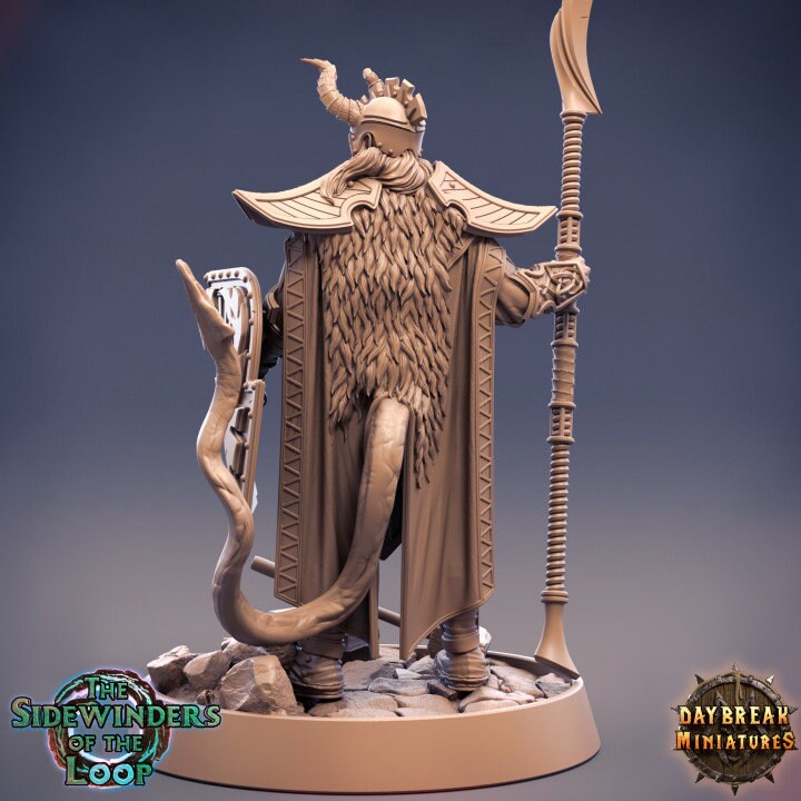 Damien Deadlygate - Tiefling Fighter - Unpainted Miniature