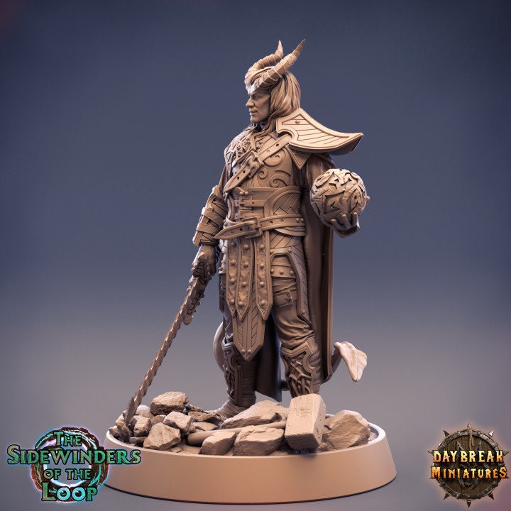 Emil Luckso - Tiefling Mage - Unpainted Miniature