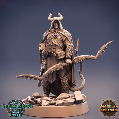 Horst Panthertail - Tiefling Ranger - Unpainted Miniature