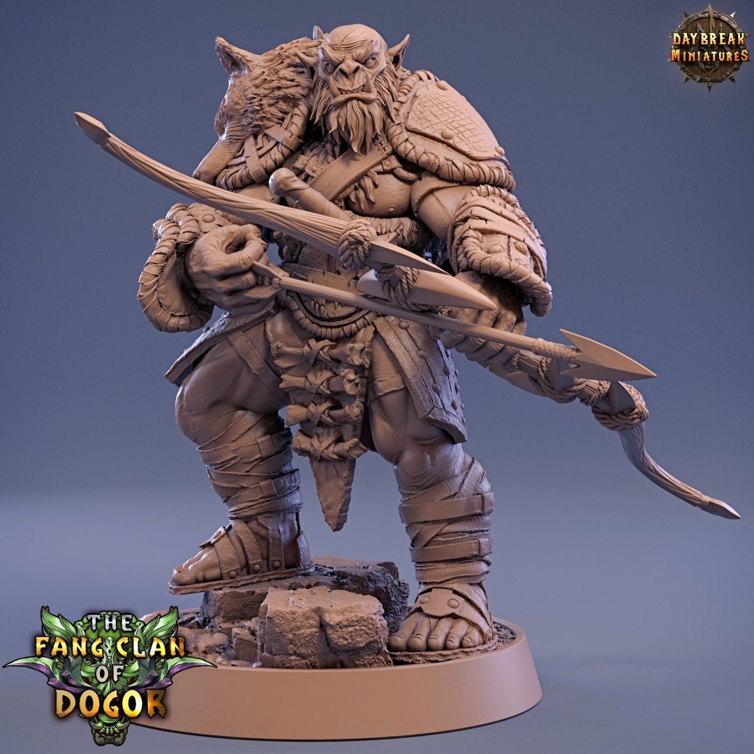 Senteis Problaa - Bugbear Ranger - Unpainted Miniature