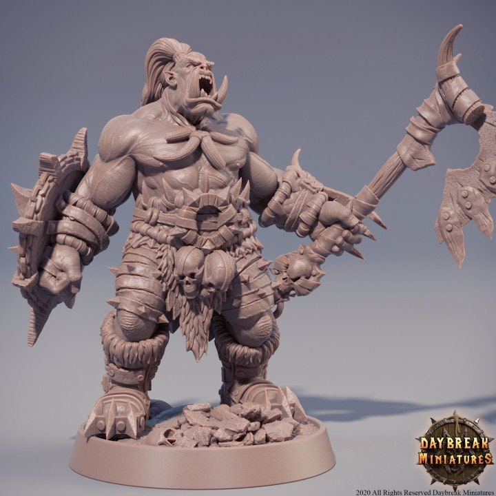 Hector Stumpfkant - Orc Barbarian - Unpainted Miniature