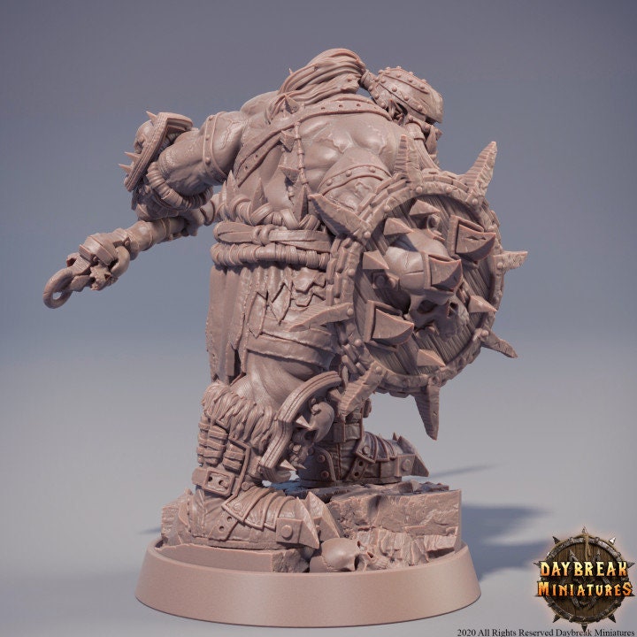 Jugger Hochmann - Orc Barbarian - Unpainted Miniature