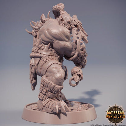 Lokomotiv Zwingli - Orc Barbarian - Unpainted Miniature