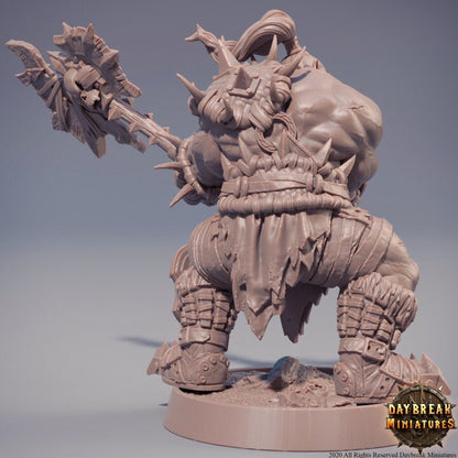 Lokomotiv Zwingli - Orc Barbarian - Unpainted Miniature