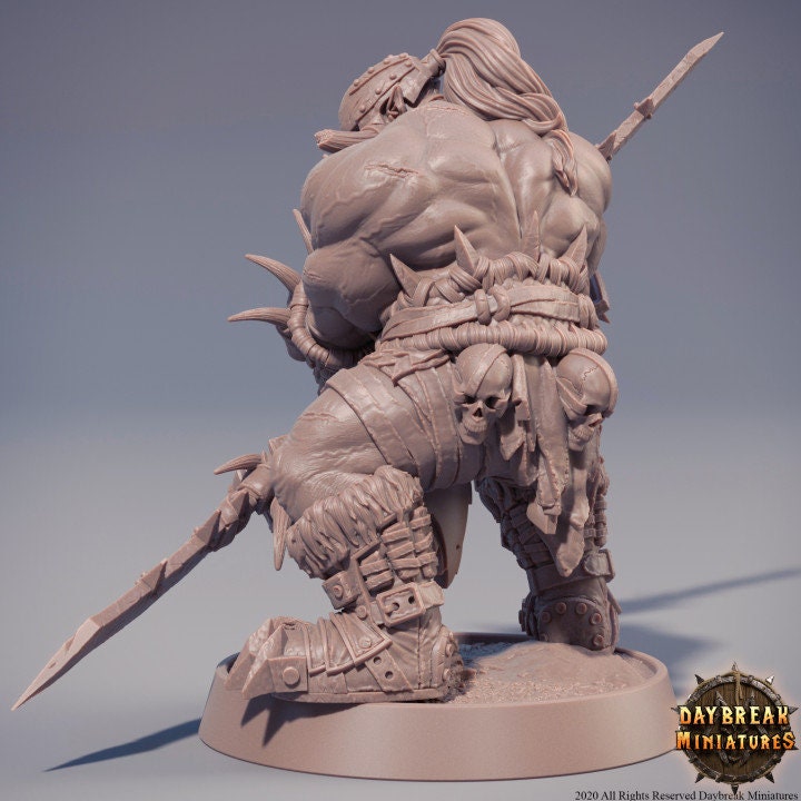 Machinus Zwergbrecher - Orc Barbarian - Unpainted Miniature