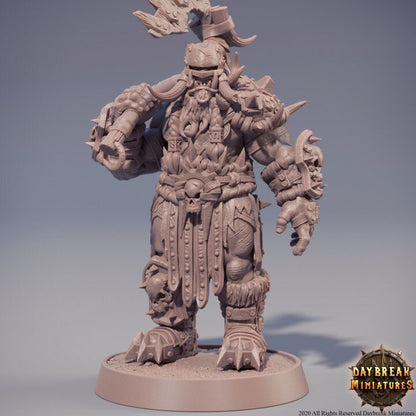 Wolfmund Der Zerstörer - Orc Barbarian - Unpainted Miniature