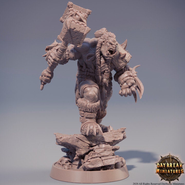 Zweitung Blutnagel - Orc Barbarian - Unpainted Miniature