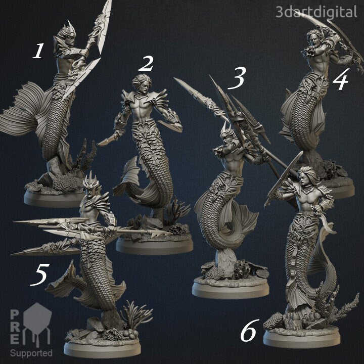 Merfolk - Unpainted Miniature