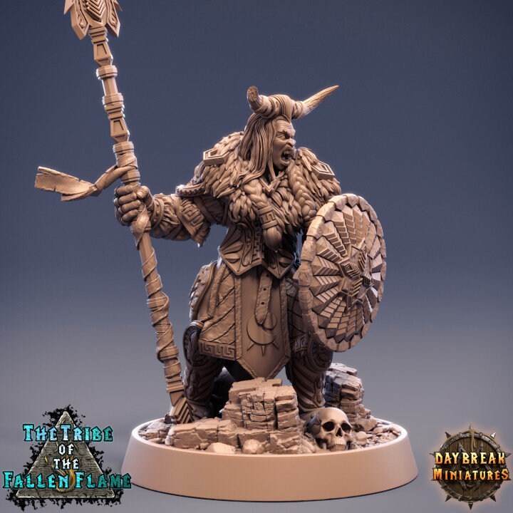 Geraia Stormspear - Hobgoblin Fighter - Unpainted Miniature