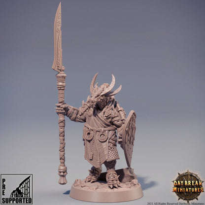 Mogok Moonslayer - Dragonborn Fighter Miniature