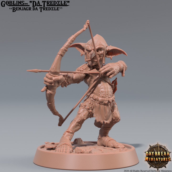 Benjagr da Tredzle - Goblin Ranger Miniature