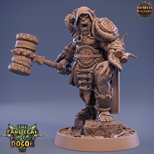 S'uura Sploit - Bugbear with Hood and Mace - Unpainted Miniature