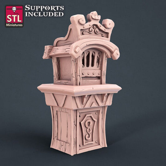 Carnival Ticket Booth - Unpainted Miniature