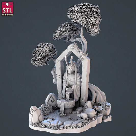 Forest Fountain - Unpainted Miniature