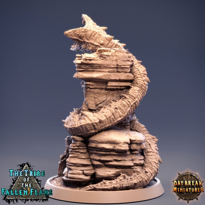 Adult Deadwriggler - Adult Sand Worm - Unpainted Miniature