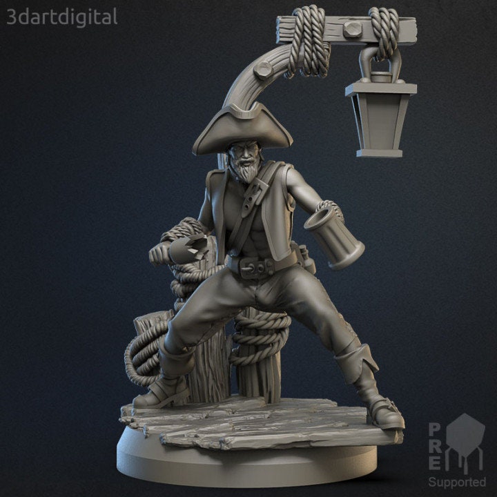 Pirate Crewmate - Modular Miniature - Unpainted Miniature