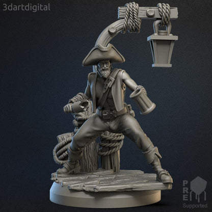 Pirate Crewmate - Modular Miniature - Unpainted Miniature