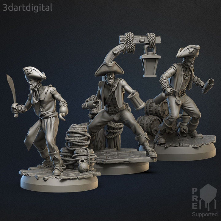 Pirate Crewmate - Modular Miniature - Unpainted Miniature