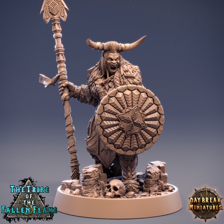 Geraia Stormspear - Hobgoblin Fighter - Unpainted Miniature