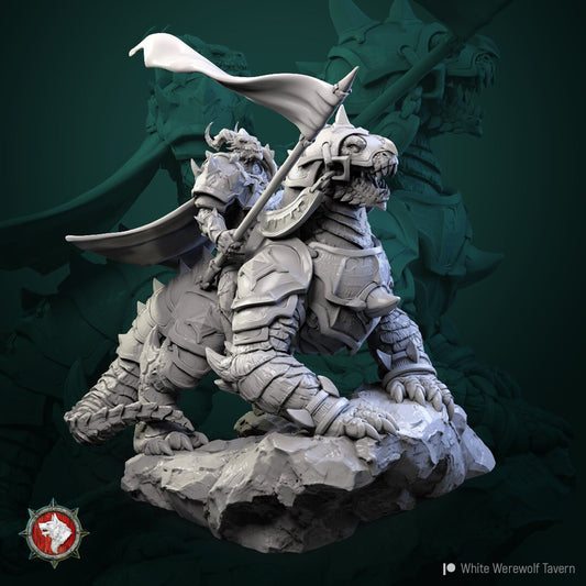 Dragonborn Commander - Unpainted Miniature