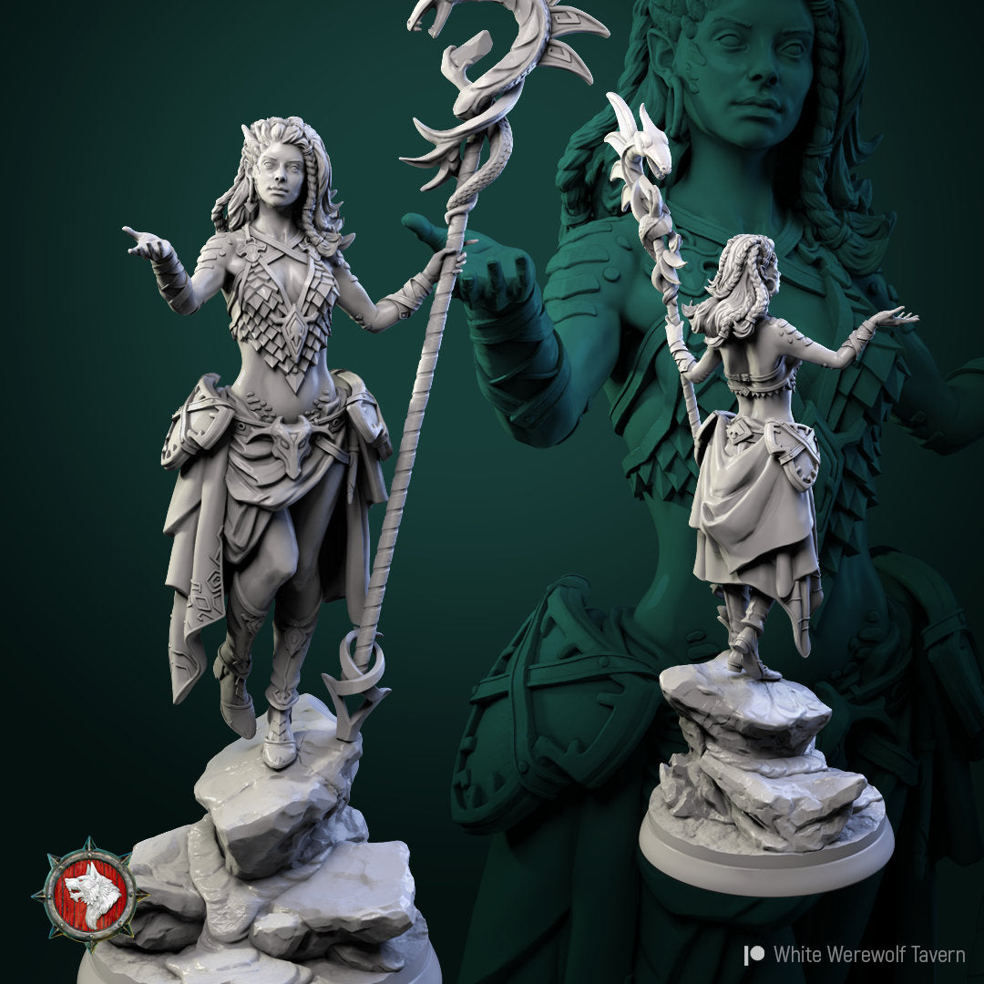 Nala - Draconic Sorceress - Unpainted Miniature