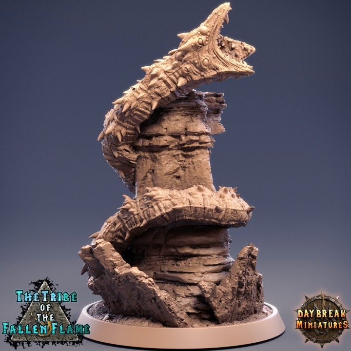 Adult Deadwriggler - Adult Sand Worm - Unpainted Miniature