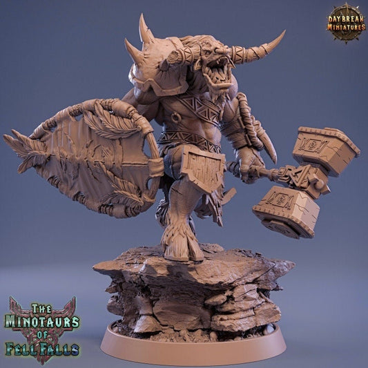 Dargo Foul - Minotaur Fighter - Unpainted Miniature