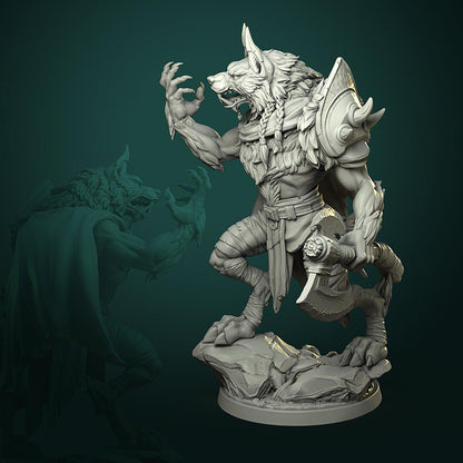 Karrash - Werewolf Leader - Unpainted Miniature