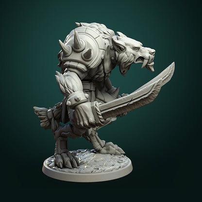 Werewolf Warrior - Unpainted Miniature