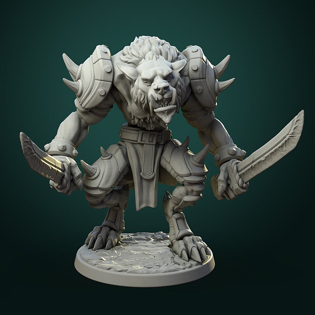 Werewolf Warrior - Unpainted Miniature