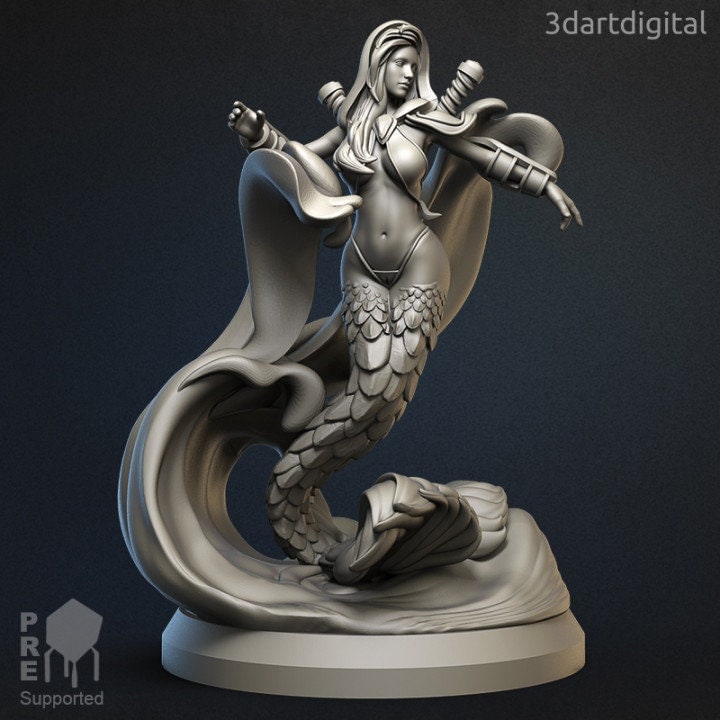 Selena Shadowscale - Mermaid - Unpainted Miniature