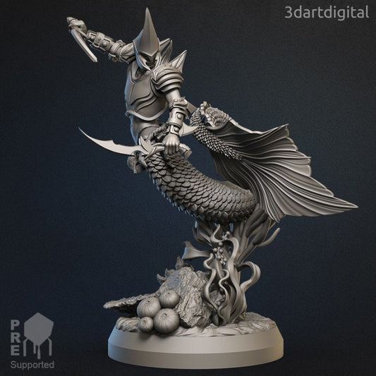 Argus Wavesplitter - Merfolk - Unpainted Miniature