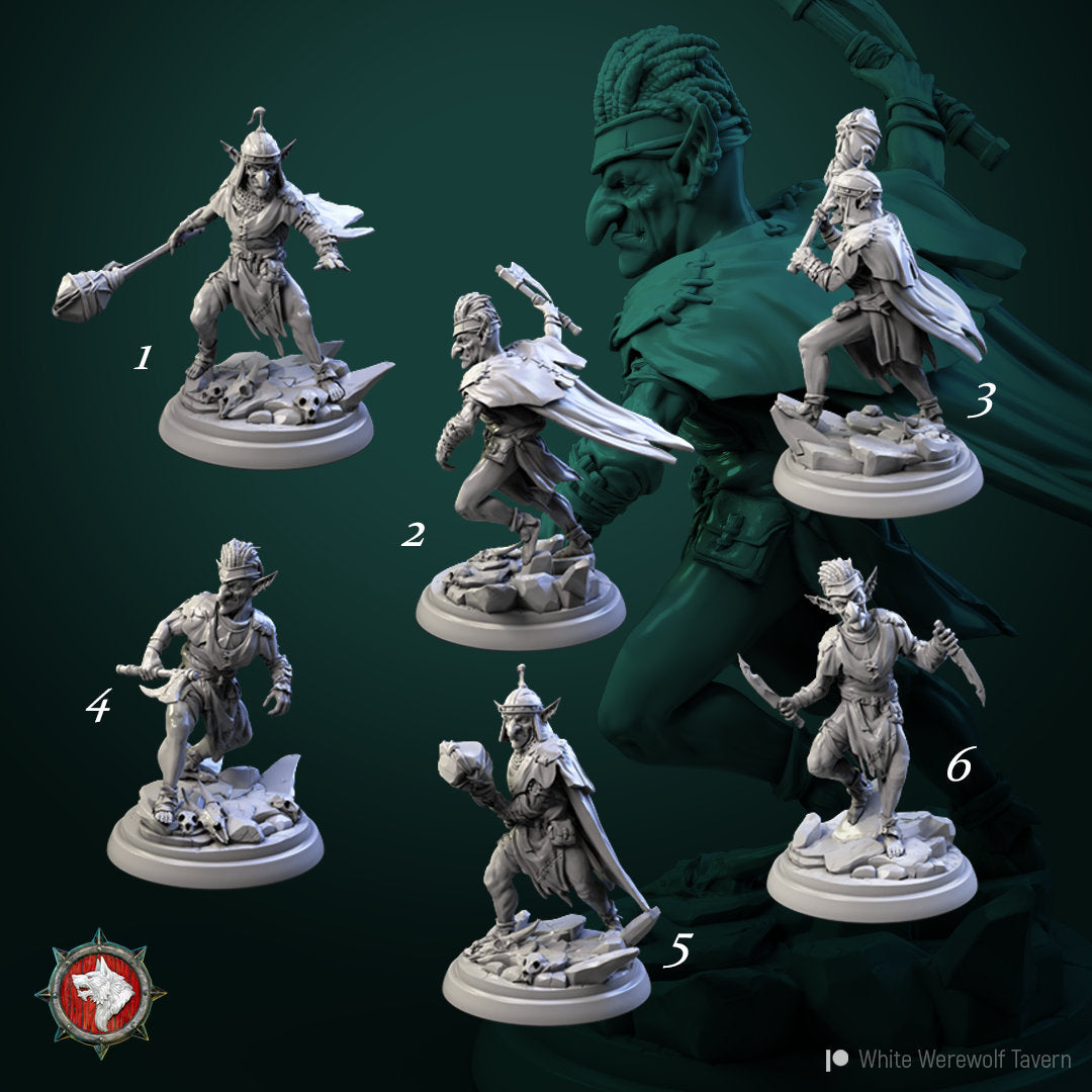 Goblin Warriors Set - Unpainted Miniature