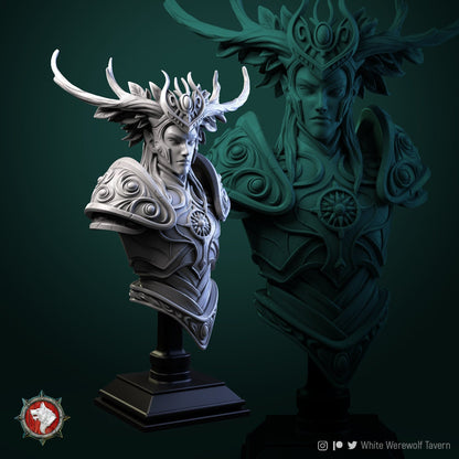 Tarniel - Wood Elf King Bust