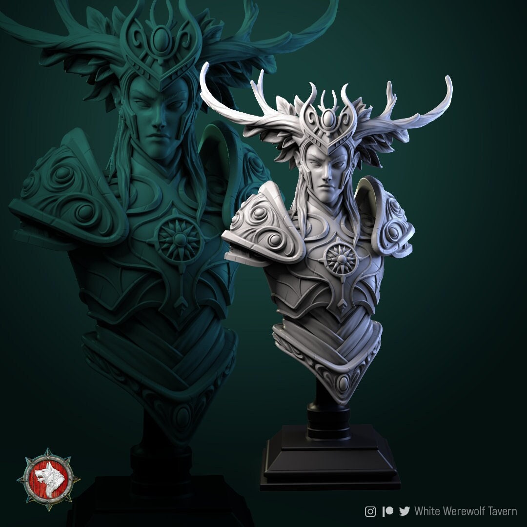 Tarniel - Wood Elf King Bust