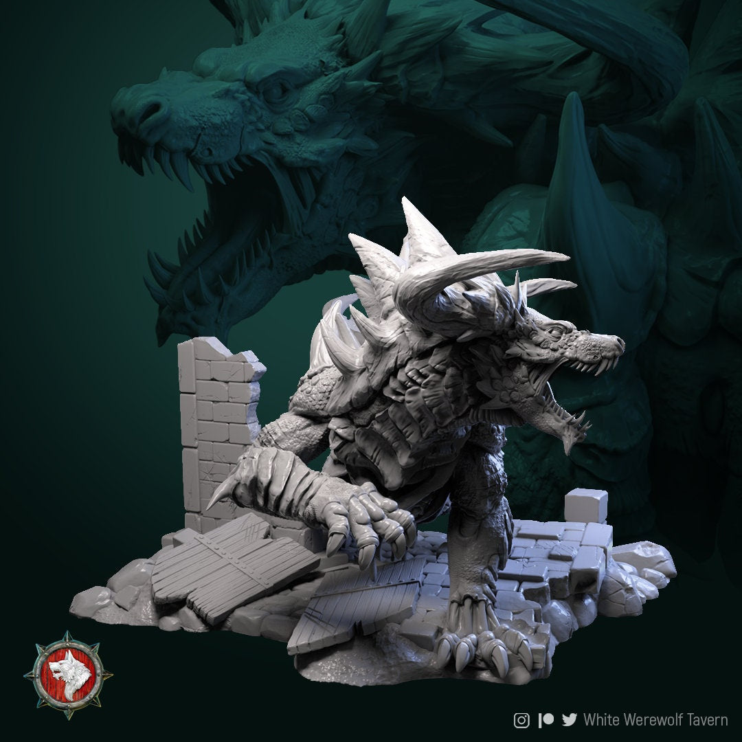 Undead Tarrasque - Unpainted Miniature