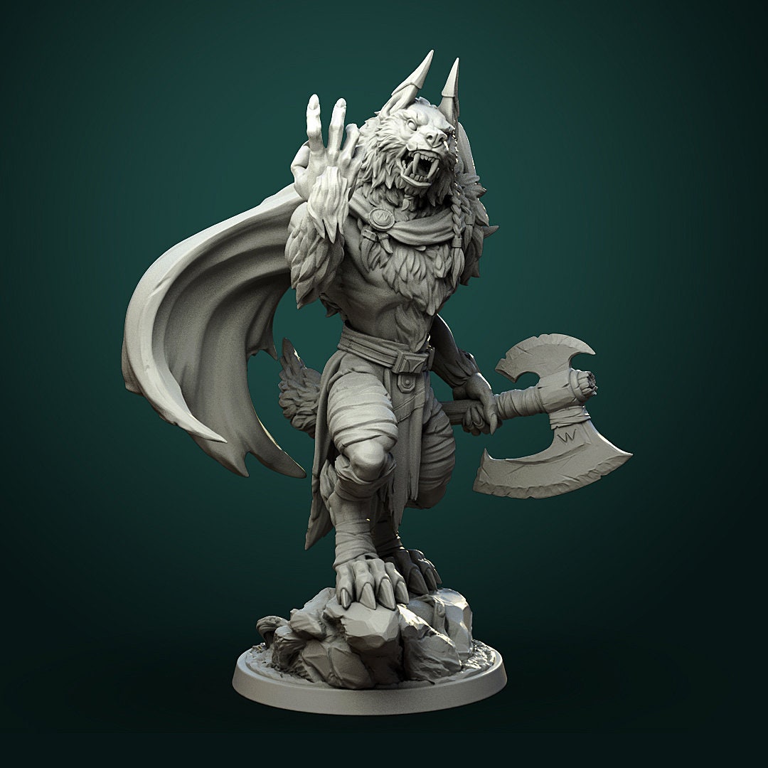 Karrash - Werewolf Leader - Unpainted Miniature