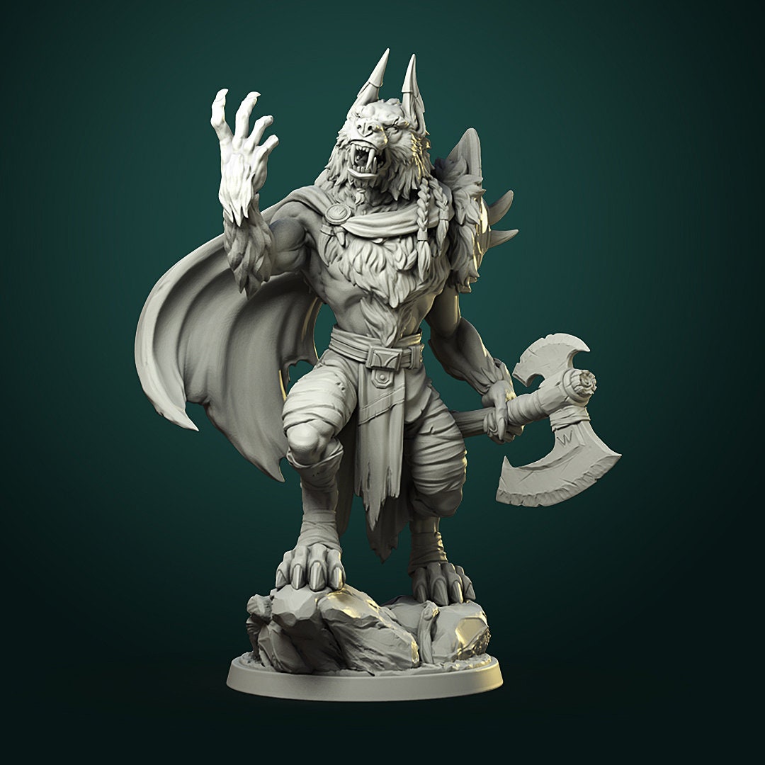 Karrash - Werewolf Leader - Unpainted Miniature