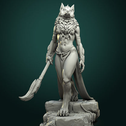 Oleana - Female Werewolf - Unpainted Miniature