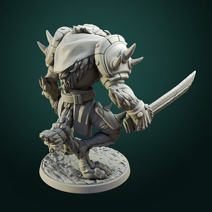 Werewolf Warrior - Unpainted Miniature