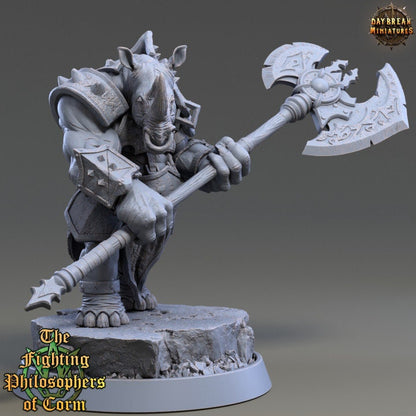 Theon Foulcurse - Rhinofolk - Unpainted Miniature