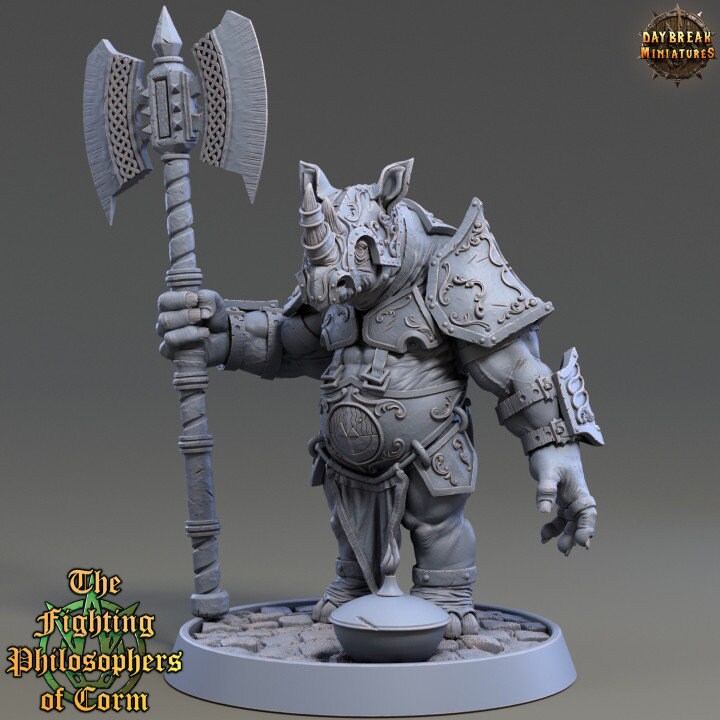 Zeno Watcher - Rhinofolk - Unpainted Miniature